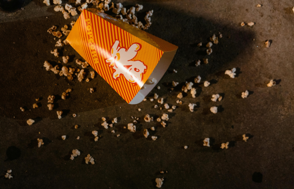 Rodent droppings near spilled grain