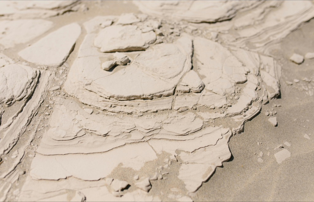 Beige Ground with Stone and Sand Texture