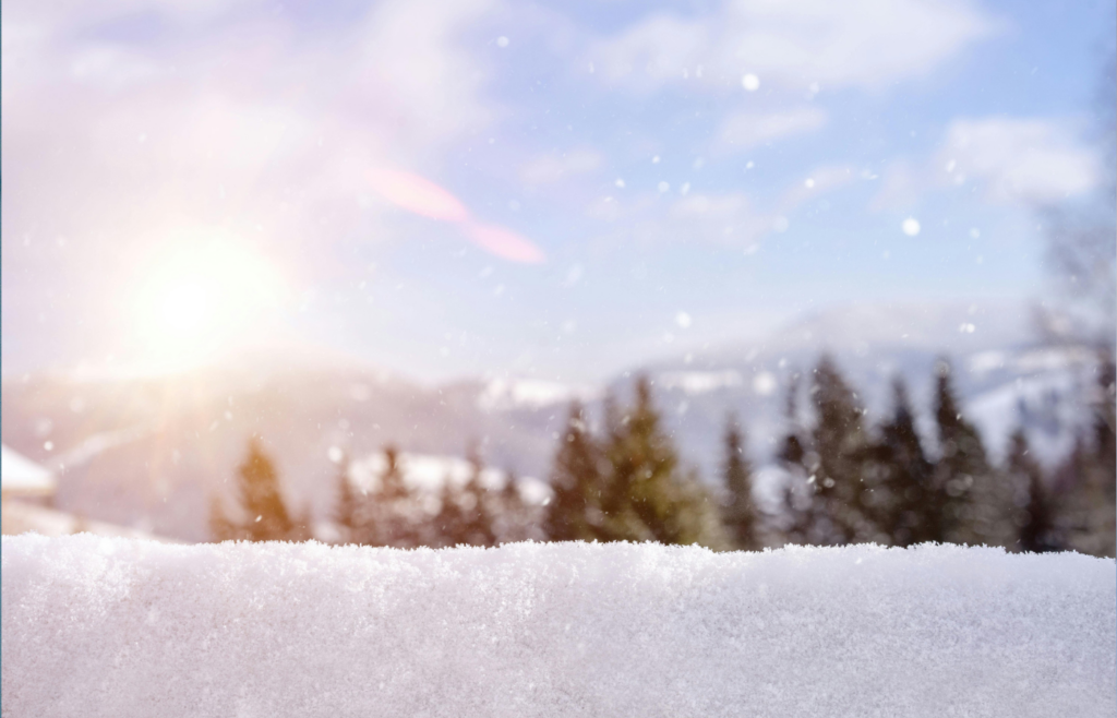 Winter landscape on a Sunny Day