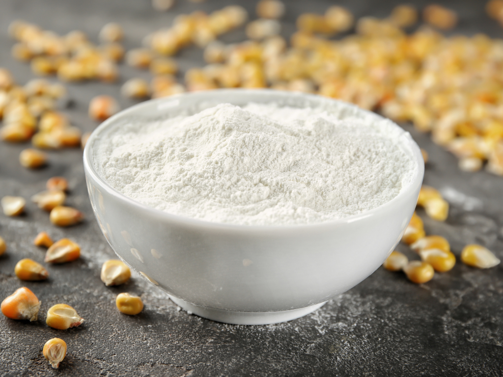 bowl of cornstarch