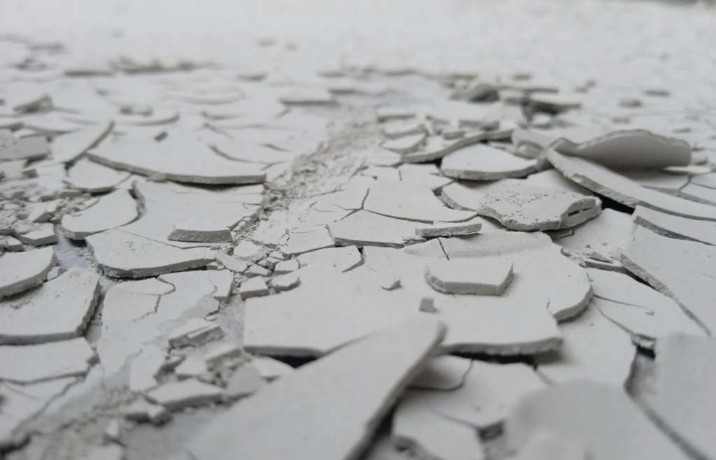 Close Up of Broken Concrete Surface