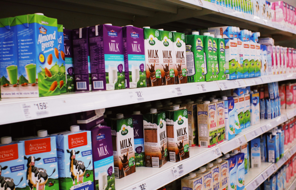 Various milk pouches