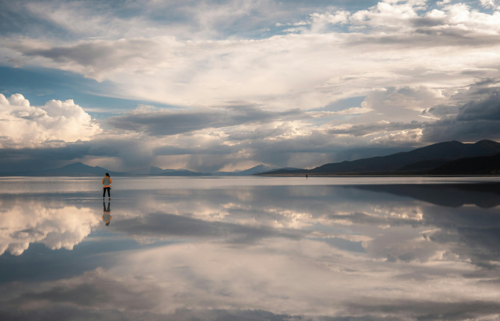 Reflective Landscape at Uyuni Salt Flats