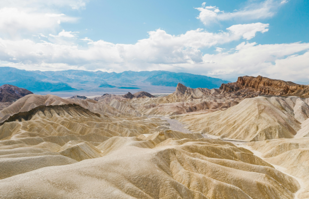 Death valley national park on the border of California