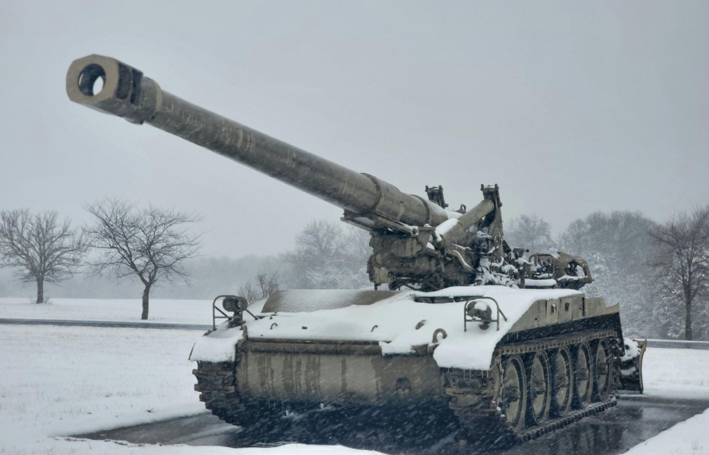 A Tank during winter