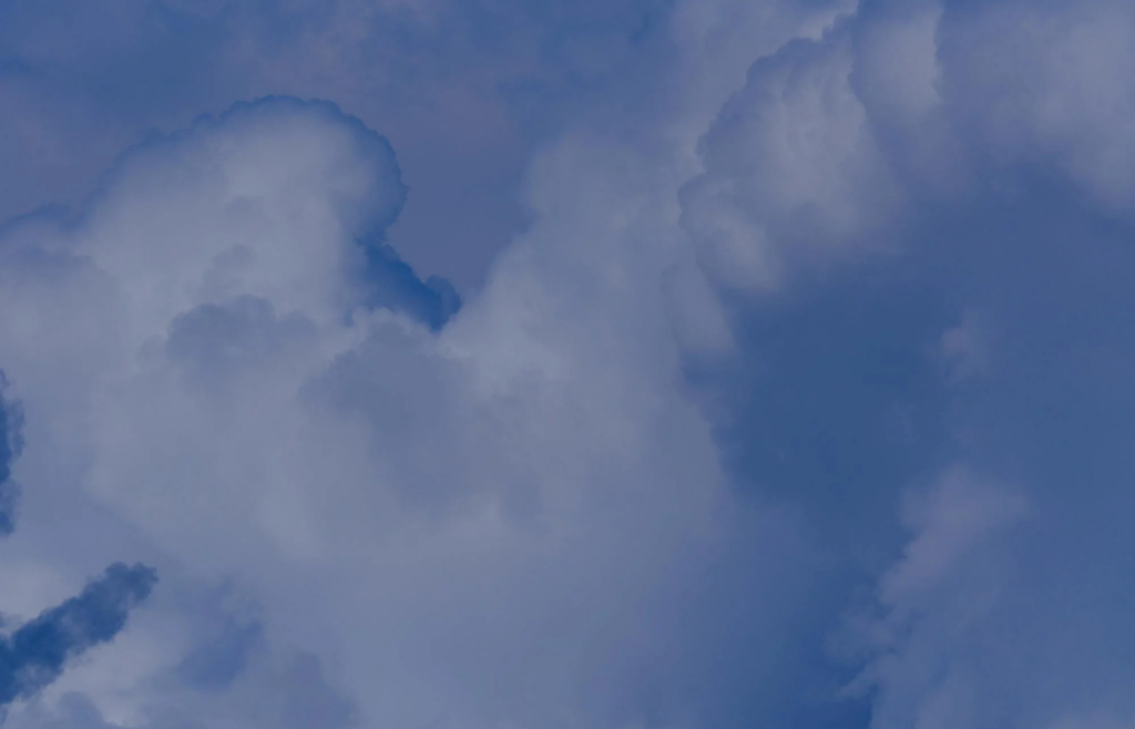 Various cloud types in the sky