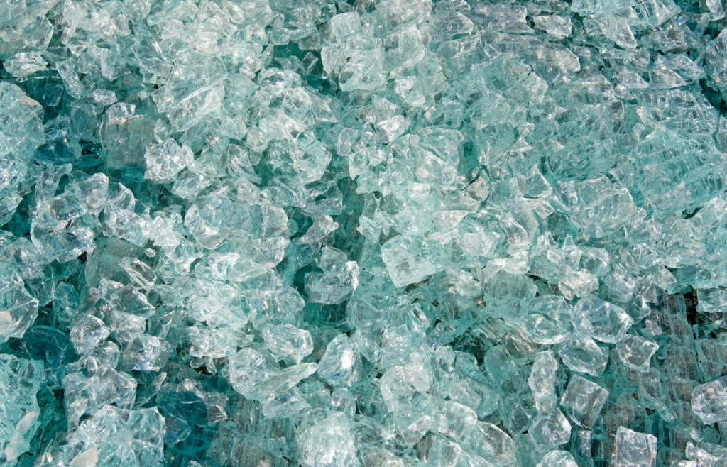 Photo of a pile of hail fragments