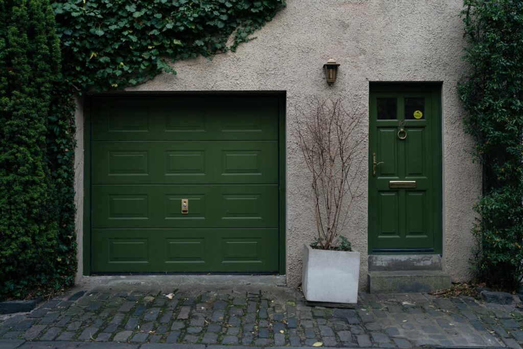 charming green doors